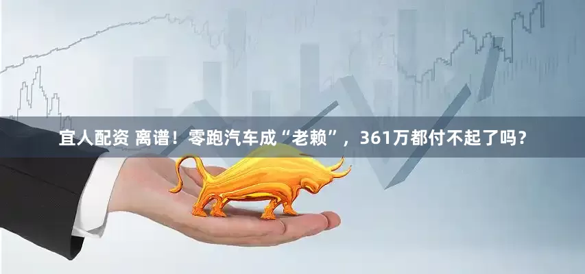 宜人配资 离谱！零跑汽车成“老赖”，361万都付不起了吗？